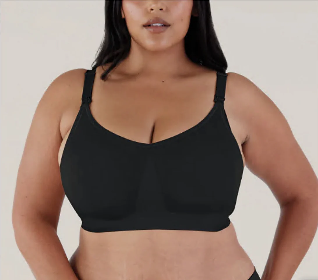 Plunge Full Cup Bra Size Range Medium-FC Black Wireless - Image 3